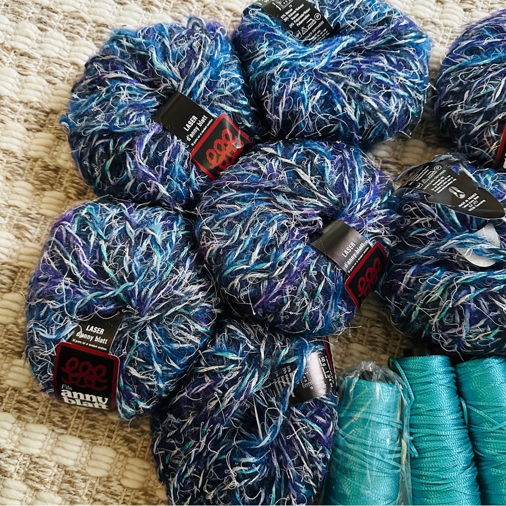 🧶 Bundle of 13 Yarn Skeins, Anna Blatt‎ & Lane Borgosesia - Picture 2 of 9